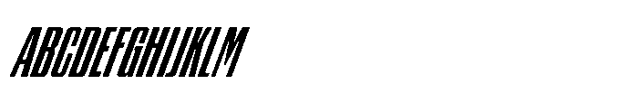 GW Gearly Compressed Italic Font UPPERCASE