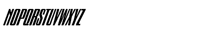 GW Gearly Compressed Italic Font UPPERCASE