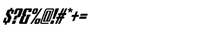 GW Gearly Condensed Italic Font OTHER CHARS