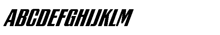 GW Gearly Condensed Italic Font UPPERCASE