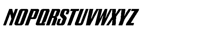 GW Gearly Condensed Italic Font UPPERCASE