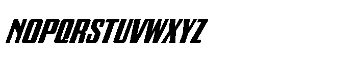 GW Gearly Condensed Italic Font LOWERCASE