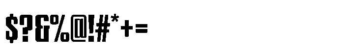 GW Gearly Condensed Font OTHER CHARS