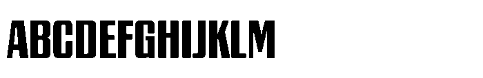GW Gearly Condensed Font UPPERCASE