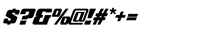 GW Gearly Expanded Italic Font OTHER CHARS
