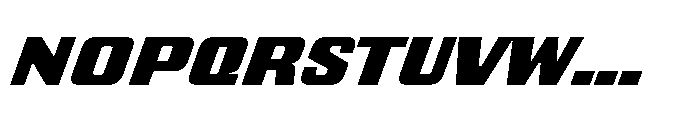 GW Gearly Expanded Italic Font LOWERCASE