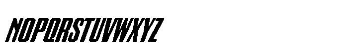 GW Gearly Extra Condensed Italic Font LOWERCASE