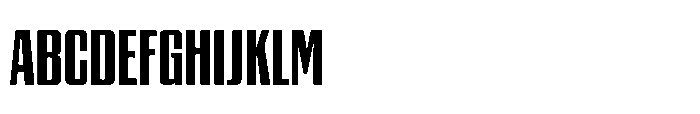 GW Gearly Extra Condensed Font UPPERCASE