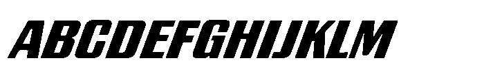 GW Gearly Italic Font UPPERCASE