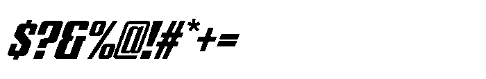 GW Gearly Narrow Italic Font OTHER CHARS