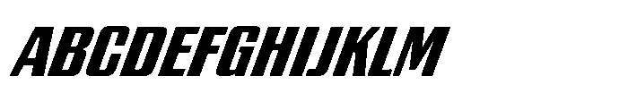 GW Gearly Narrow Italic Font UPPERCASE