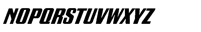 GW Gearly Narrow Italic Font UPPERCASE