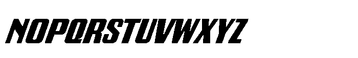 GW Gearly Narrow Italic Font LOWERCASE