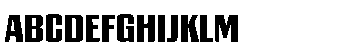 GW Gearly Narrow Font UPPERCASE