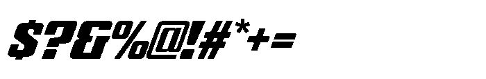 GW Gearly Semi Expanded Italic Font OTHER CHARS