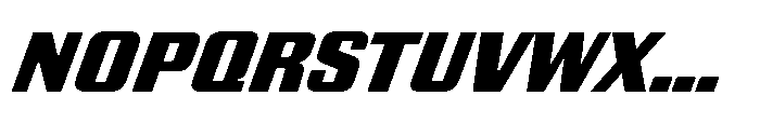 GW Gearly Semi Expanded Italic Font UPPERCASE