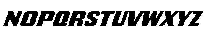 GW Gearly Semi Expanded Italic Font LOWERCASE