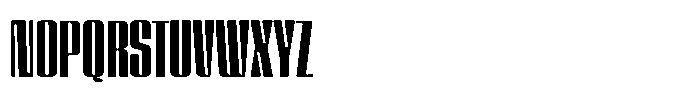GW Lazor Compressed Font UPPERCASE