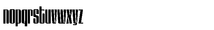 GW Lazor Compressed Font LOWERCASE