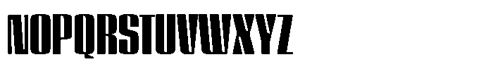 GW Lazor Condensed Font UPPERCASE