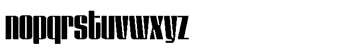 GW Lazor Condensed Font LOWERCASE