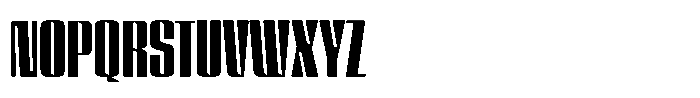 GW Lazor Extra Condensed Font UPPERCASE