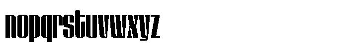 GW Lazor Extra Condensed Font LOWERCASE