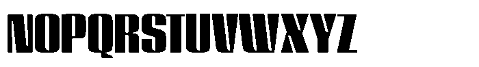 GW Lazor Narrow Font UPPERCASE