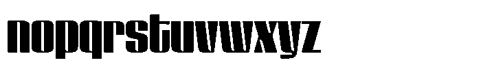 GW Lazor Narrow Font LOWERCASE