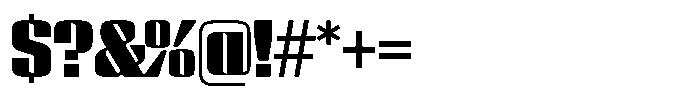 GW Lazor Regular Font OTHER CHARS