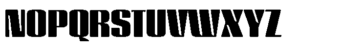 GW Lazor Regular Font UPPERCASE