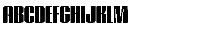 GW Lazor Semi Condensed Font UPPERCASE