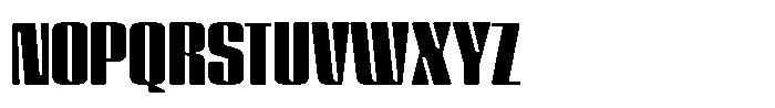 GW Lazor Semi Condensed Font UPPERCASE