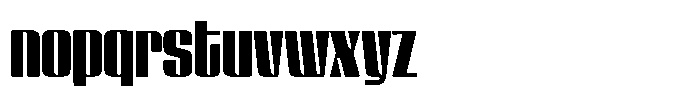 GW Lazor Semi Condensed Font LOWERCASE