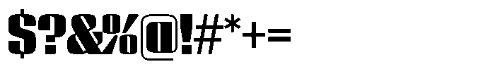 GW Lazor VF Regular Font OTHER CHARS