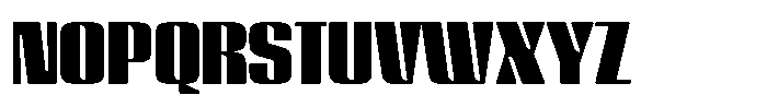 GW Lazor VF Regular Font UPPERCASE