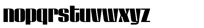 GW Lazor VF Regular Font LOWERCASE
