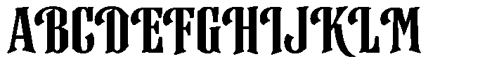 GW Mojo Blues Regular Font UPPERCASE