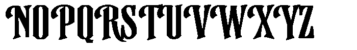 GW Mojo Blues Regular Font UPPERCASE
