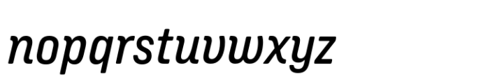 GW Rounbrew Italic Medium Font LOWERCASE