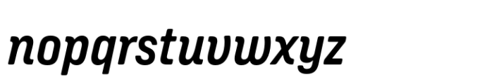 GW Rounbrew Italic Semibold Font LOWERCASE