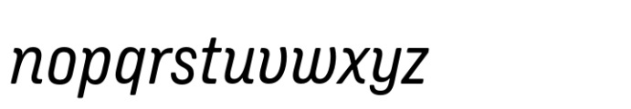 GW Rounbrew Italic Font LOWERCASE