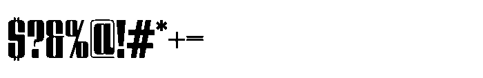 GW Slicer Font OTHER CHARS