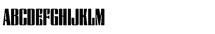 GW Slicer Font UPPERCASE