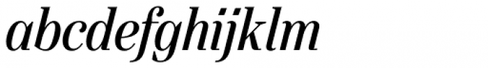 Gwyner Condensed Italic Font LOWERCASE