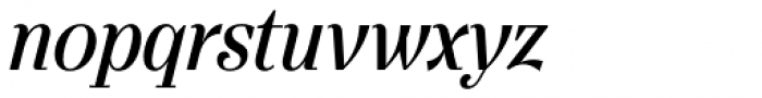 Gwyner Condensed Italic Font LOWERCASE