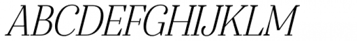 Gwyner Condensed Light Italic Font UPPERCASE