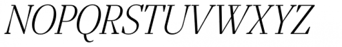 Gwyner Condensed Light Italic Font UPPERCASE