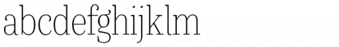 Gwyner Condensed Thin Font LOWERCASE