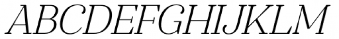 Gwyner Light Italic Font UPPERCASE